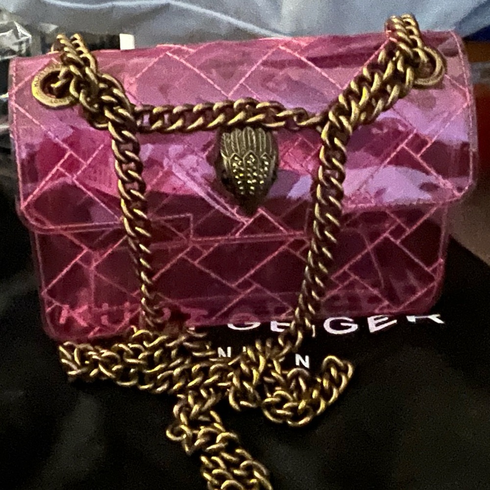 Kurt Geiger Pink Jelly Kensington Crossbody Bag